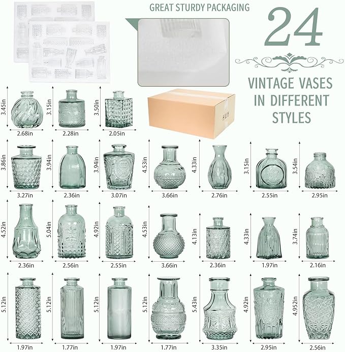 Mini Bud Vases As Wedding Centerpieces - Image 2