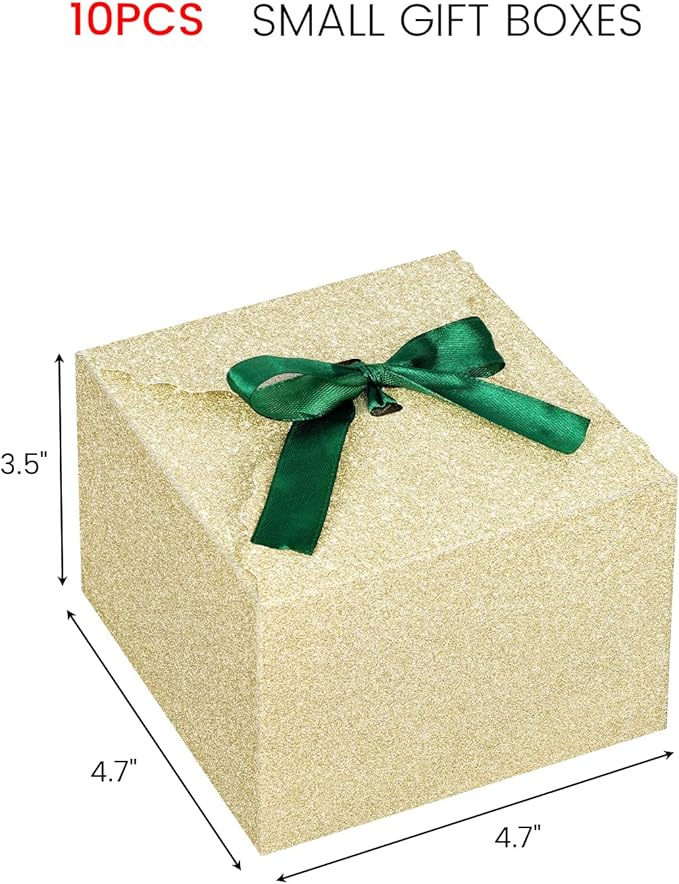 VGOODALL Gold Treat Boxes, Glitter Candy Box - Image 5