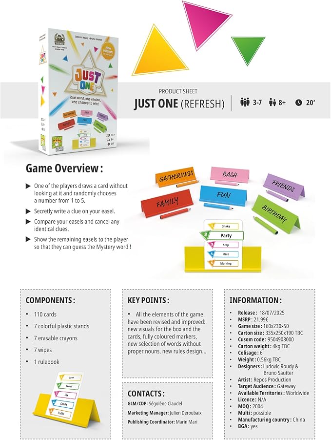 Asmodee Just One Party Game - Image 2