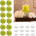 24 Pcs Floating Candles for Centerpieces and Floating Flowers Artificial by WPPNSY