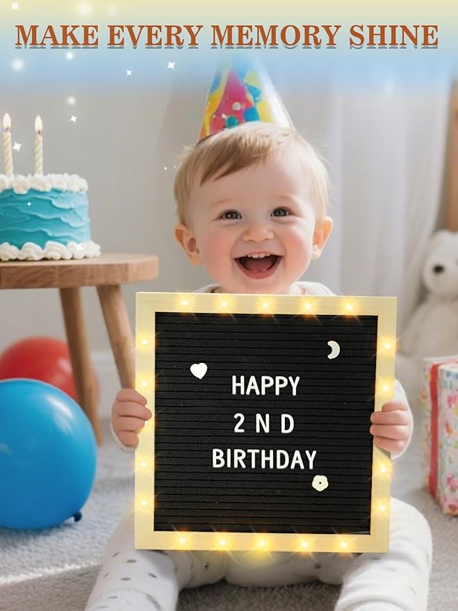 Light up Changeable Felt Letter Board Sign - Image 7
