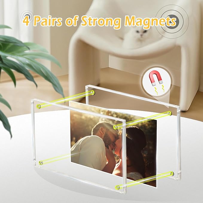 3 Pack 4x6 Magnetic Acrylic Picture Frame - Image 4