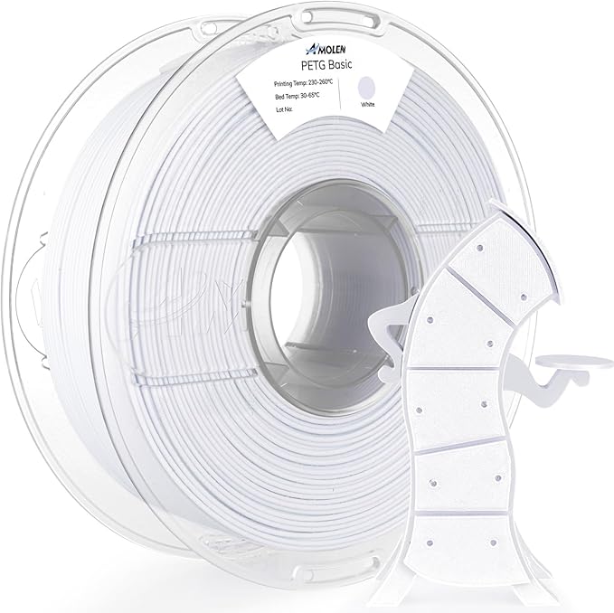 AMOLEN Rapid PETG Basic 3D Printer Filament 1.75mm +/-0.02mm, 500mm/s High by AMOLEN