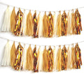 Shiny Tassel Garland Tissue Paper Tassel Banner, Tassels Party Decorations by AimtoHome