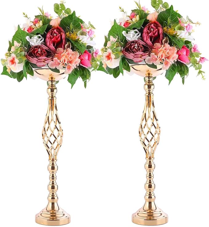 Gold Metal Wedding Centerpieces by LoveCat