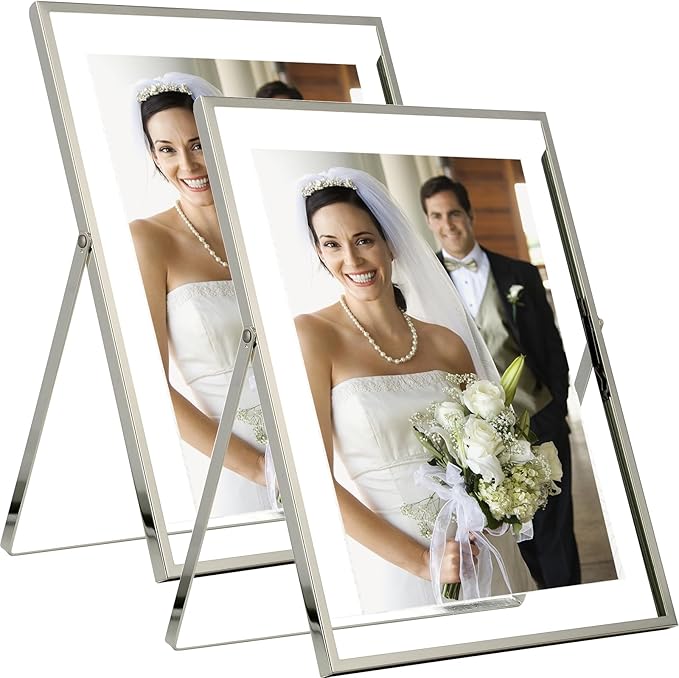 8x10''Floating Frame Silver Set of 2 by YiPinYin