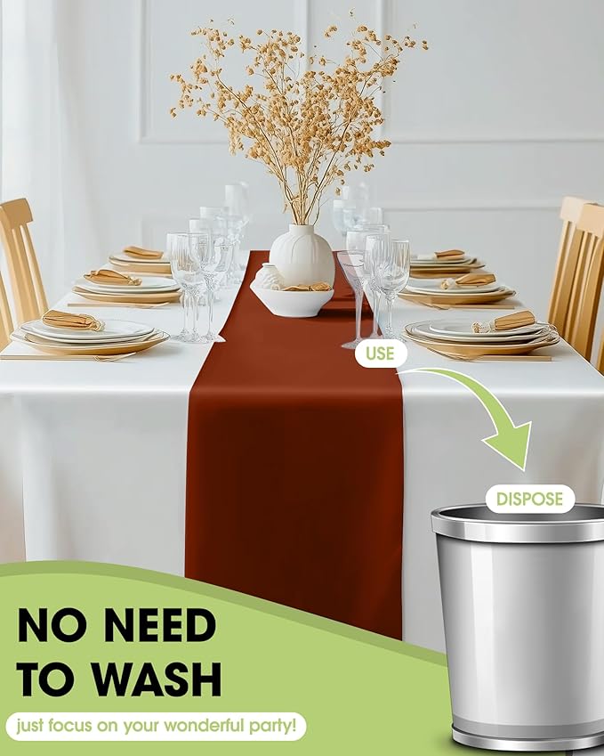 Pureegg Terracotta Plastic Table Runners - Image 4