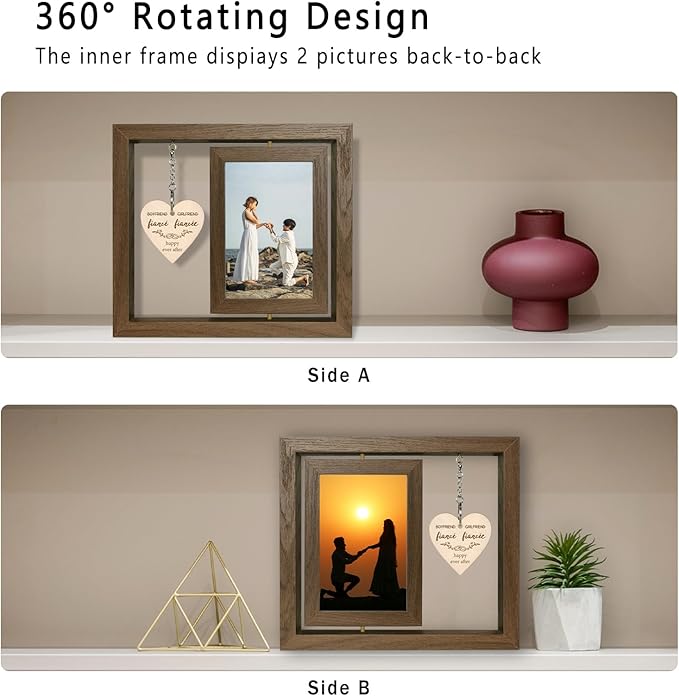 Fiancé Fiancée Picture Frame Engagement Gifts - Image 6