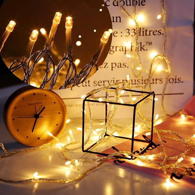 LJLNION 300 LED String Lights Outdoor Indoor, Extra Long 98.5FT Christmas Lights - Image 6