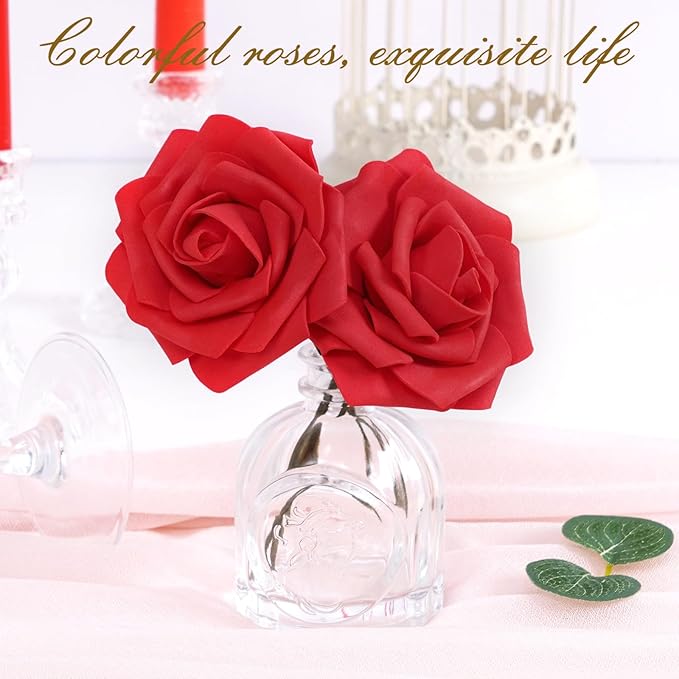 BLEUM CADE 16Pcs Artificial Flowers Fake Roses - Image 4