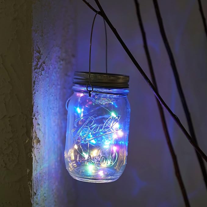 Solar Mason Jar Lights, 12 Pack 30 LED Waterproof Lid Light - Image 3