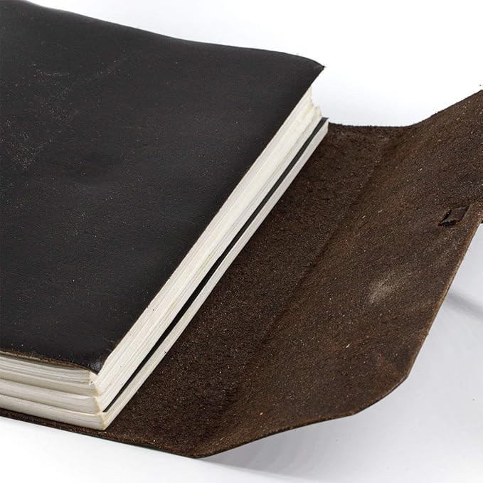 Handmade Leather Journal | Writing Notebook Diary | Bound Daily Notepad - Image 5