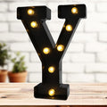 Led Marquee Letters, 8.58 Inch Black Light Up Letters, Small Led Letter Lights by DyingSwan