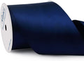 Ribbli Navy Double Faced Satin Ribbon, 3” x Continuous 10 Yards, Use by Ribbli