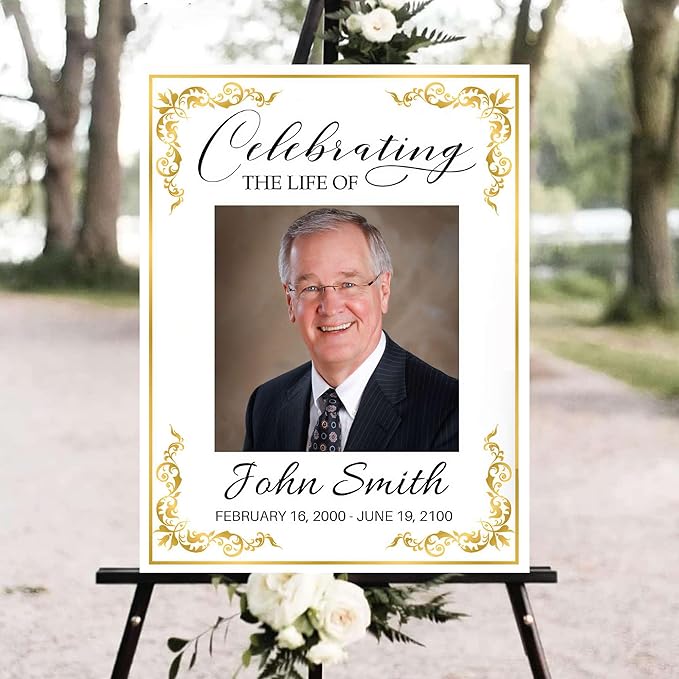 Personalized Funeral Welcome Signs, Celebration Of Life Yard Sign, Celebration - Image 3
