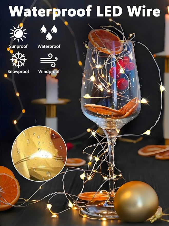 2 Pack Fairy Lights Battery Operated - Image 4