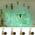 Upgraded 8 Pack Solar Wine Bottle Lights, 20LED Silver Wire Cork Lights by Cynzia