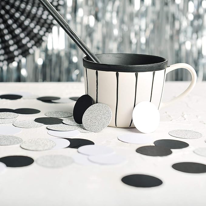 Glitter Confetti Circle Dots for Table Wedding Birthday Party Decoration - Image 4