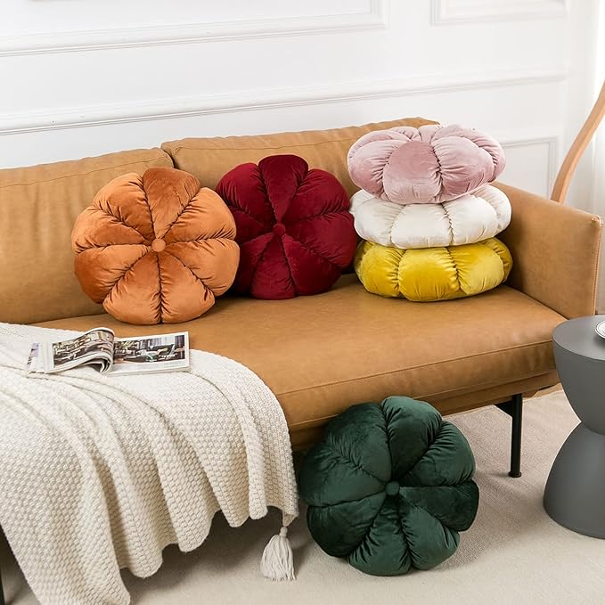 Flower Pillow Cushion Round Decorative Throw Pillow - Image 6