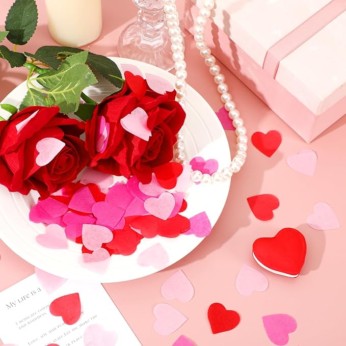 MARFOREVER Valentine's Day Heart Paper Confetti - Image 2