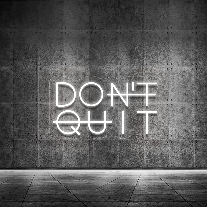 Don't Quit LED Neon Sign for Wall Decor, DO IT Neon Lights Party Decorations by YIKBIKSNeonSign
