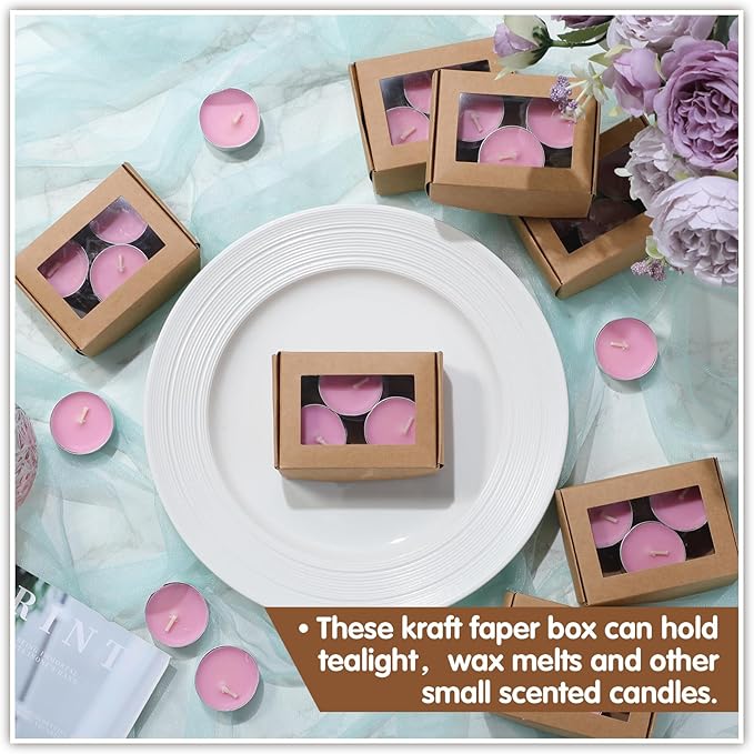 Zonon 30 Pcs Soap Boxes for Homemade Packaging, Mini Kraft Treat Boxes - Image 7