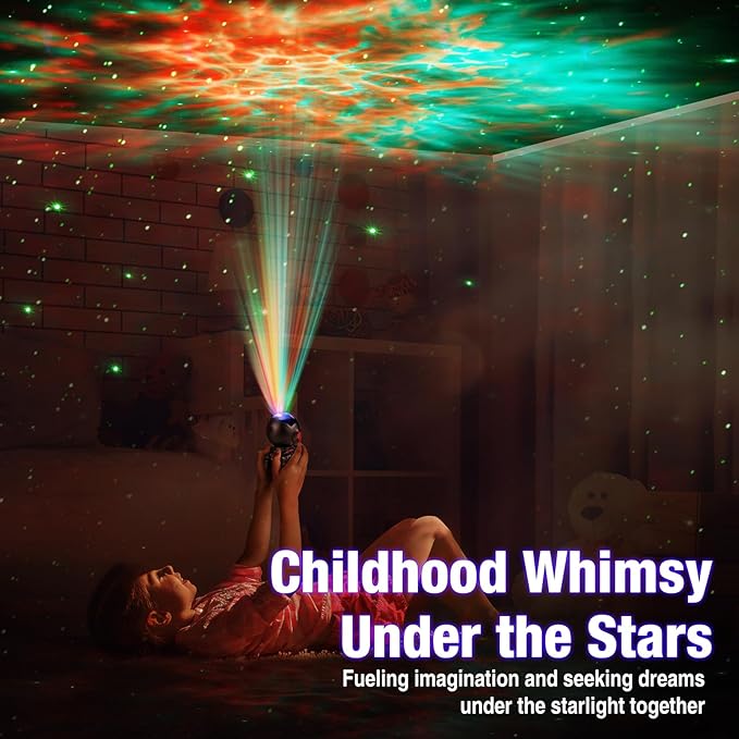 Astronaut Galaxy Projector Lamp – Black Astronaut Holding Star, Starry Sky - Image 4
