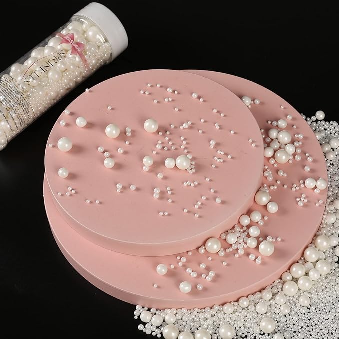 Kasvan White Pearl Sugar Sprinkles - Image 4