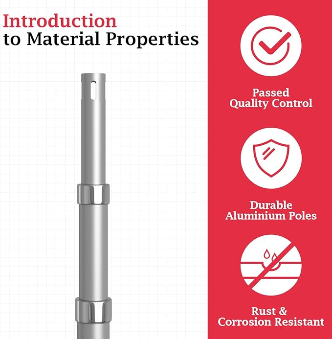 EMART 5.5ft-12ft Pipe and Drape Adjustable Upright - Image 2