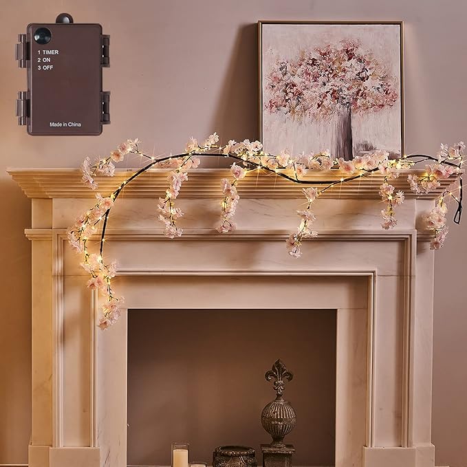 Fudios Lighted Garland Spring by Fudios