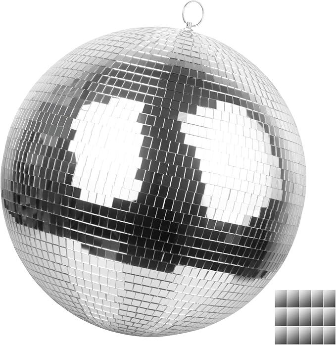 Faeshoo 16inch Large Disco Ball Mirror Ball by Bazayona