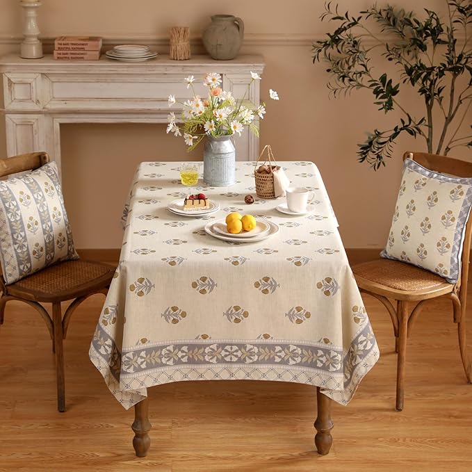 patdrea Designer Beige Tablecloth - Image 3