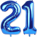 Navy Blue 21st Birthday Balloons by KAINSY