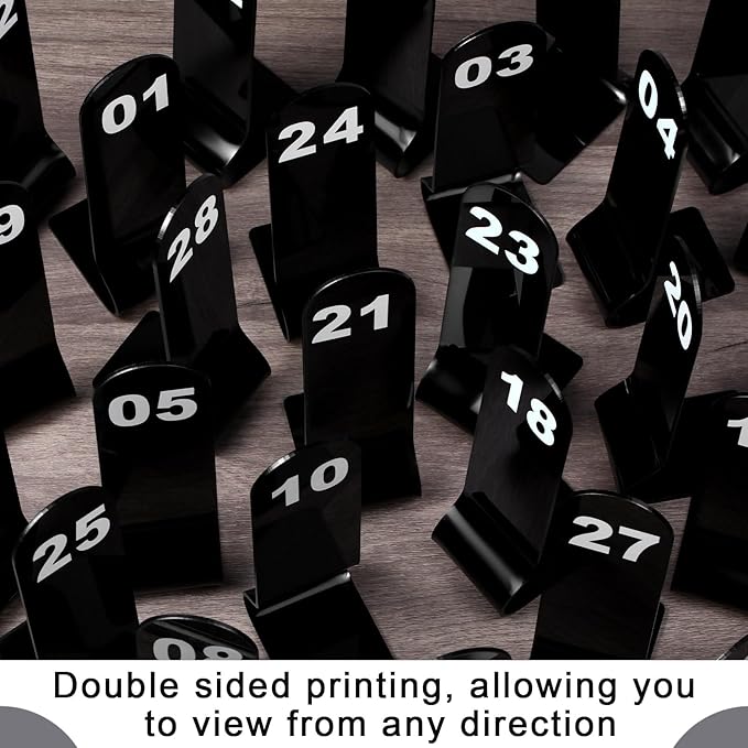 Tuanse 1-30 Table Order Numbers Restaurant Double Sided Acrylic Reception - Image 3