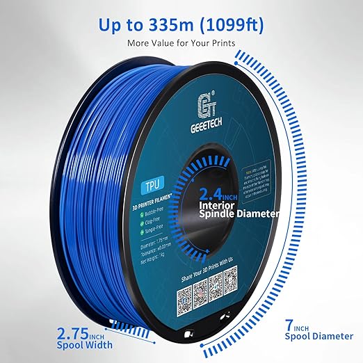 Geeetech TPU Filament 1.75mm – 95A Flexible 3D Printer Filament - Image 6