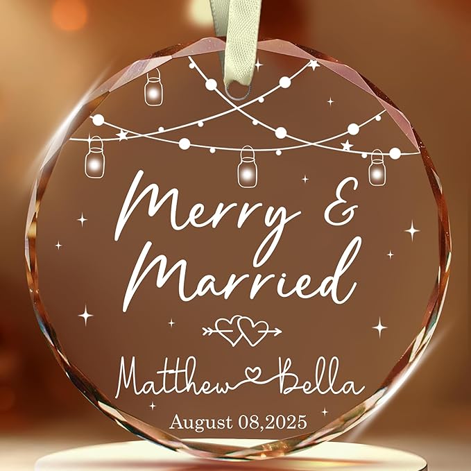 Personalized Wedding Christmas Ornament by TOBYOVU
