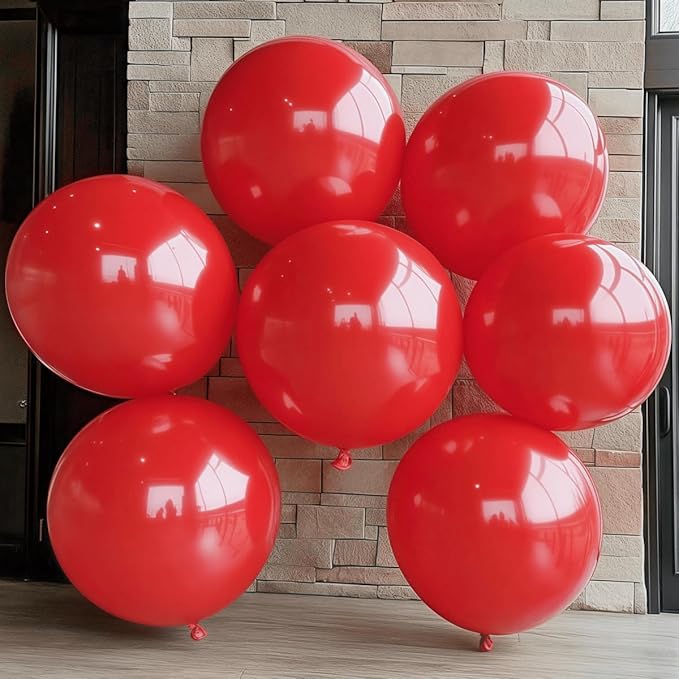 30 Pack Red Balloons 36 Inch Red Latex Party Large Balloon Bulk - Image 3