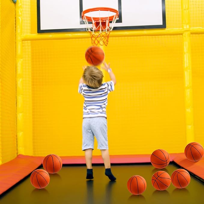12 Pcs Mini Rubber Basketballs - Image 4