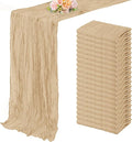 Sand 20 Pack 10FT Cheesecloth Table Runner 20 x 120 Inch Long Rustic Gauze by FoliafeelHome
