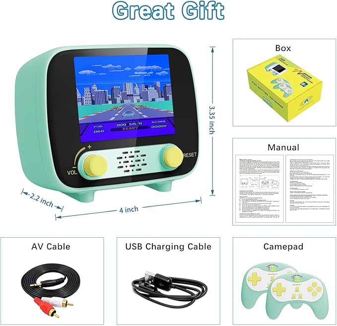 Mini Arcade Machine, Retro Gaming Console, Handheld Game Console, 2.8 Inches - Image 7