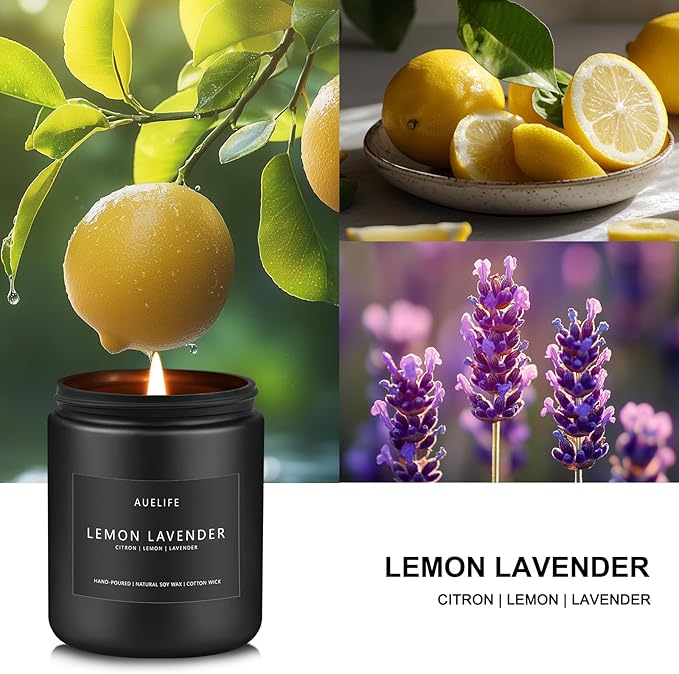 Lemon Lavender Candle | Scented Candles - Image 2