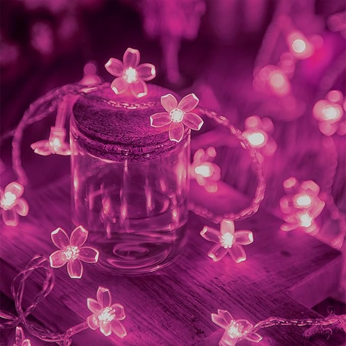 Fairy Flower String Lights Decor, USB & Battery Lighted Decorative Cute Cherry - Image 6