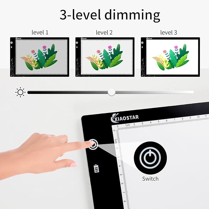 XIAOSTAR Rechargeable Light Box Drawing A4, Tracing Board - Image 4