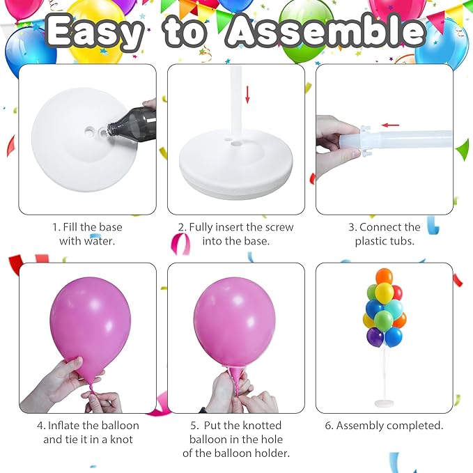 2 Sets Balloon Stand Kits, Balloon Stands - Image 3