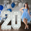 Marquee Numbers 4 Feet Tall Big Light Up Numbers 20th Birthday Decorations by Letsmakeitimpressive