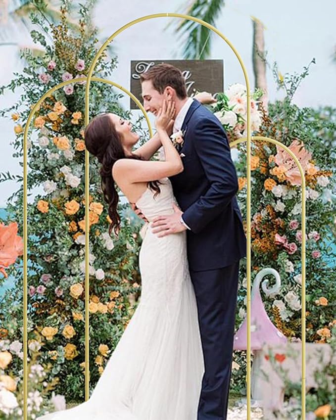 Wedding Arch Set of 3, Balloon Arch Stand Wedding Arch Frame - Image 2