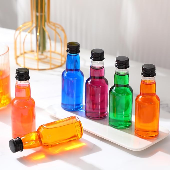120 Pcs Mini Liquor Bottles Airtight Shot Miniature Empty Plastic Alcohol - Image 6