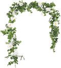 2 Pcs Total13Ft Eucalyptus Flower Garland by MingPengongyi