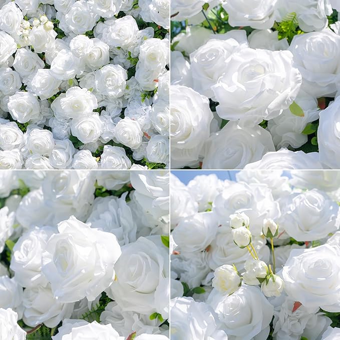 Artificial Flower Wall Panels, Gorgeous 5D Silk Luxury Floral Backdrop Decor - Image 3