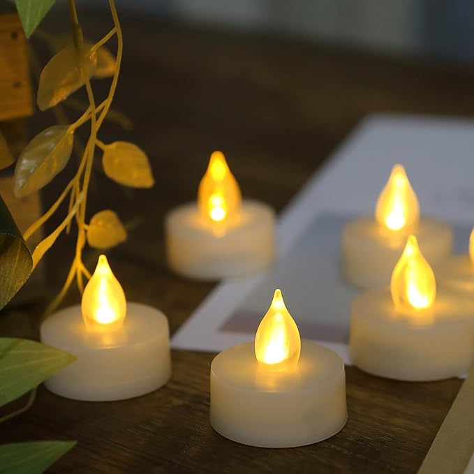 12 Battery Operated Flameless LED Tea Lights by CANDLE+CHOICE